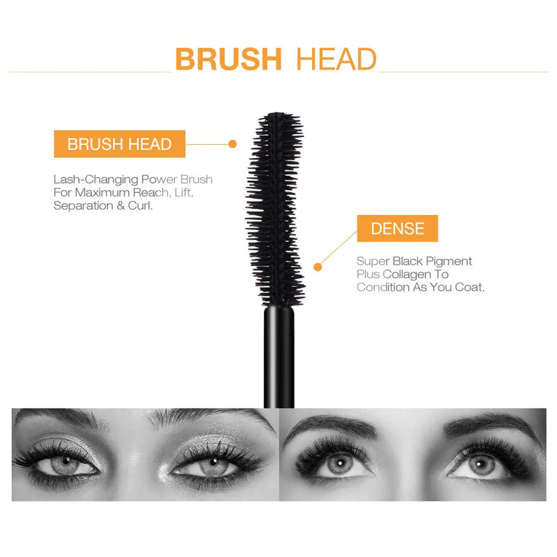 Mascara alogamento preta Lash Cílios Extensão Eye lashes