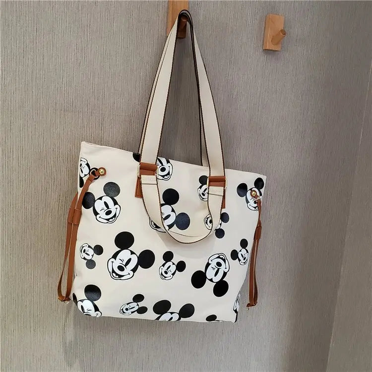 Bolsa casual portátil mickey de grande capacidade